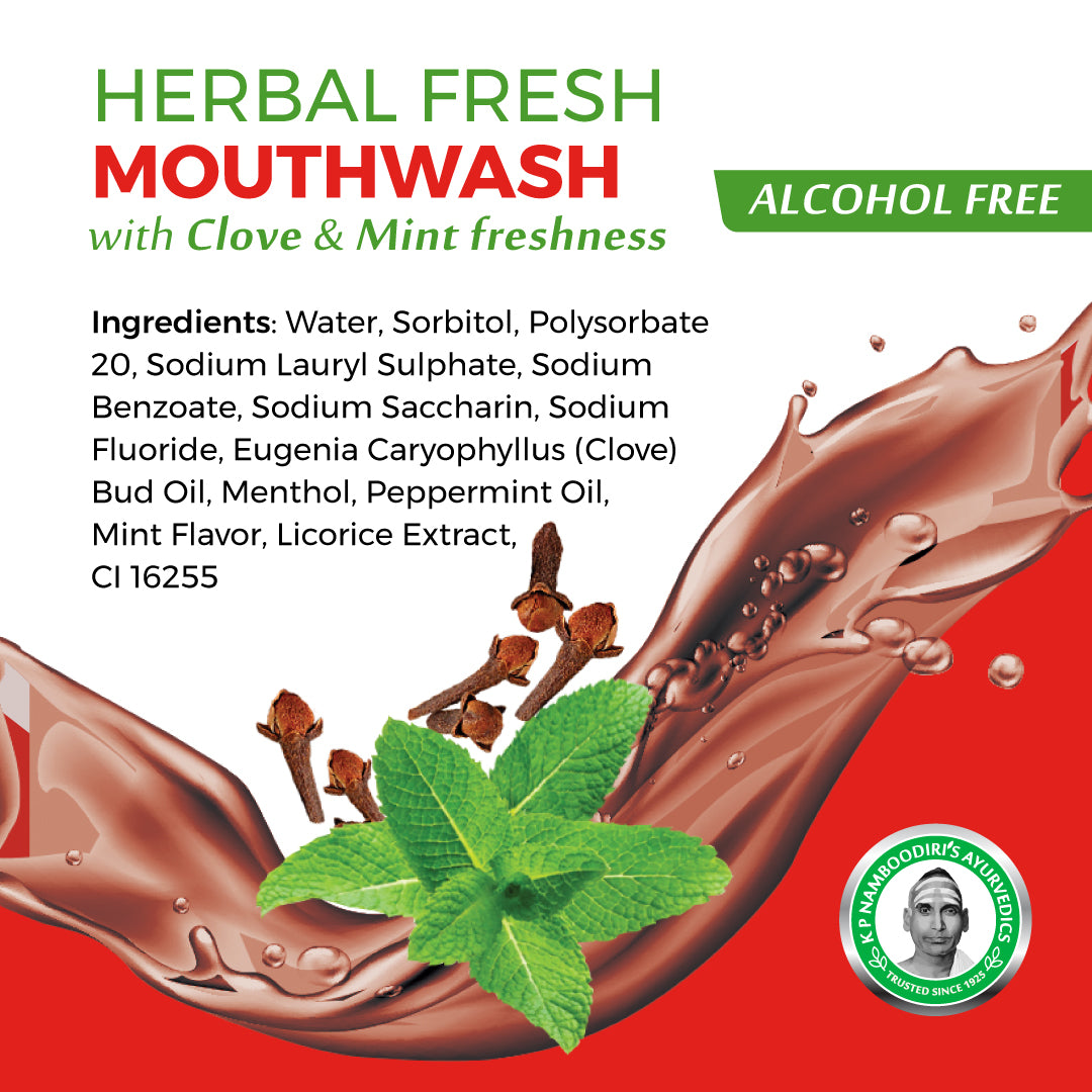 Herbal Fresh Clove & Mint Fresh mouthwash