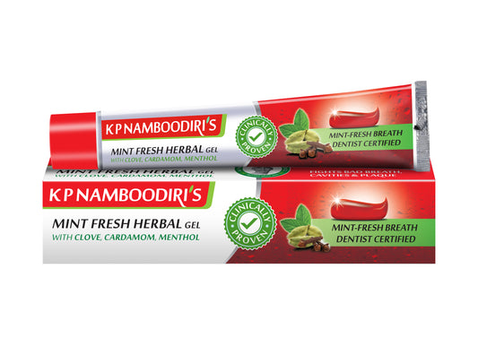 Mint Fresh Herbal Gel Toothpaste with Clove, Cardamom & Menthol
