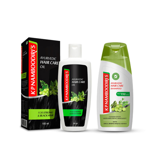 K P Namboodiri’s Hair Oil 100ml & Hair Care Shampoo 200ml Combo