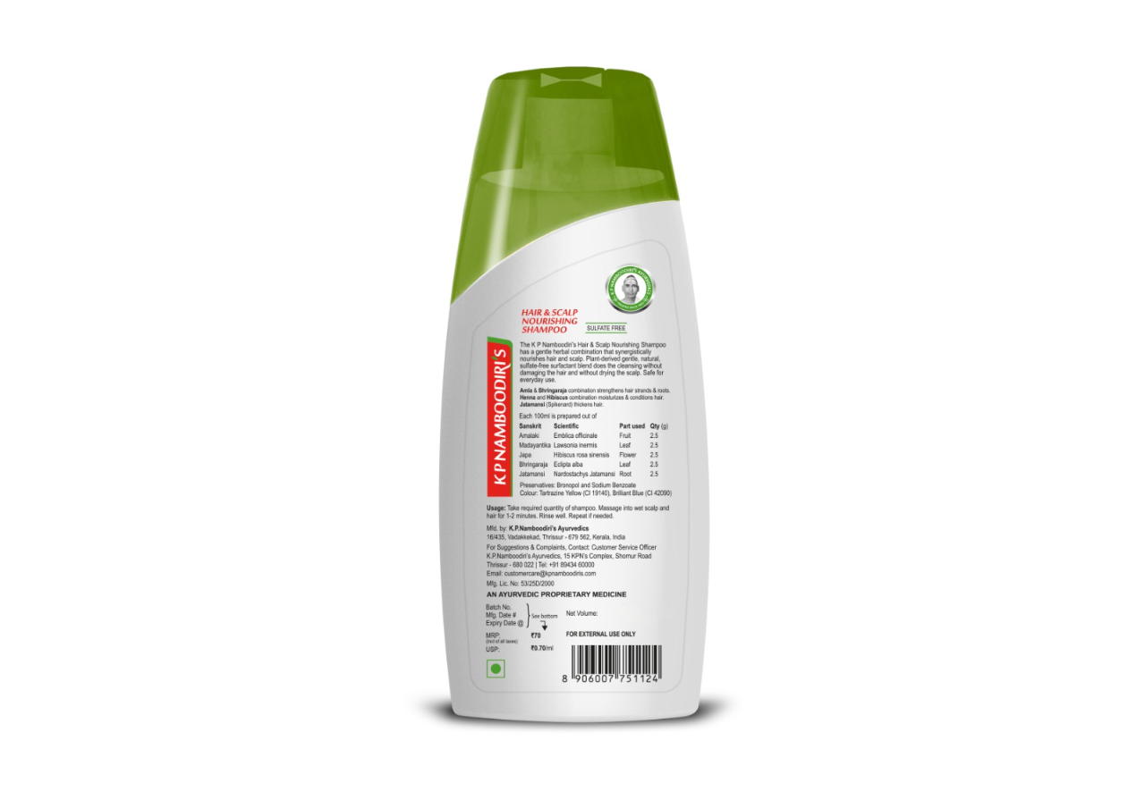 K P Namboodiri’s Hair & Scalp Nourishing Shampoo