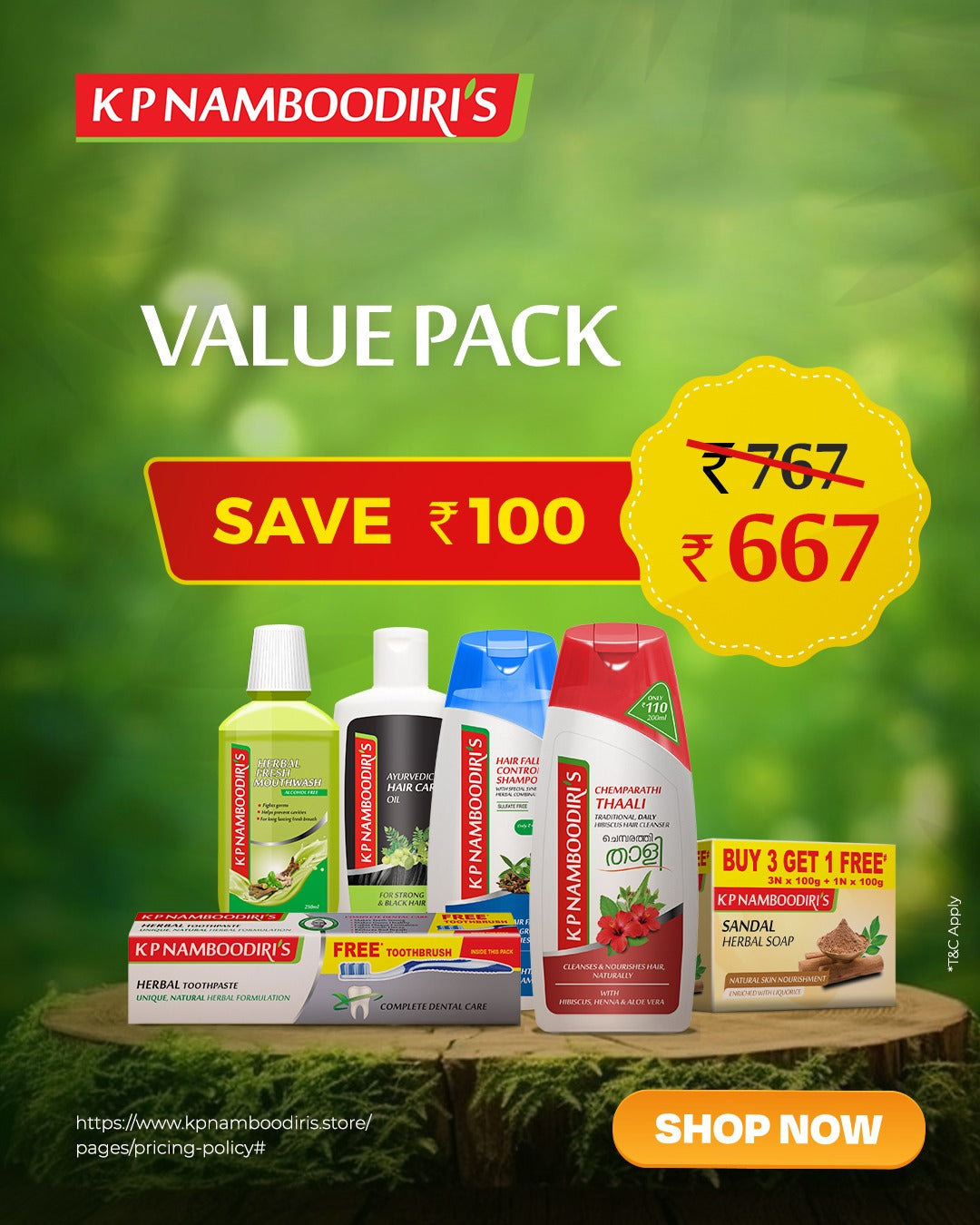 K P Namboodiri’s Value Pack