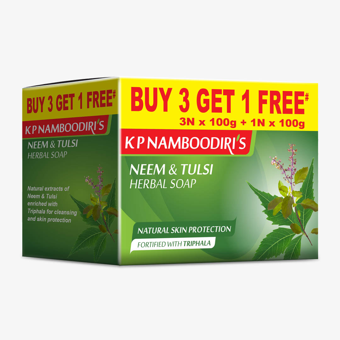 K P Namboodiri's Neem and Tulsi Herbal Soap