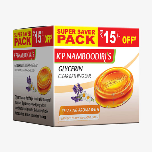 K P Namboodiri's Glycerin Clear Bathing Bar - Super Saver Pack